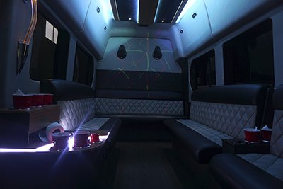 Luxury interior on van